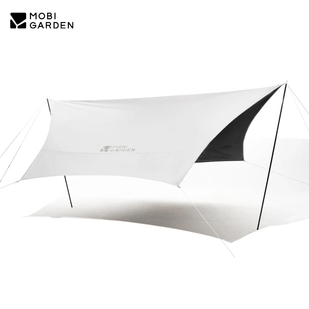 Mobi Garden camping tarp – Zwarte coating, waterdicht & zonwerend - Bivakshop