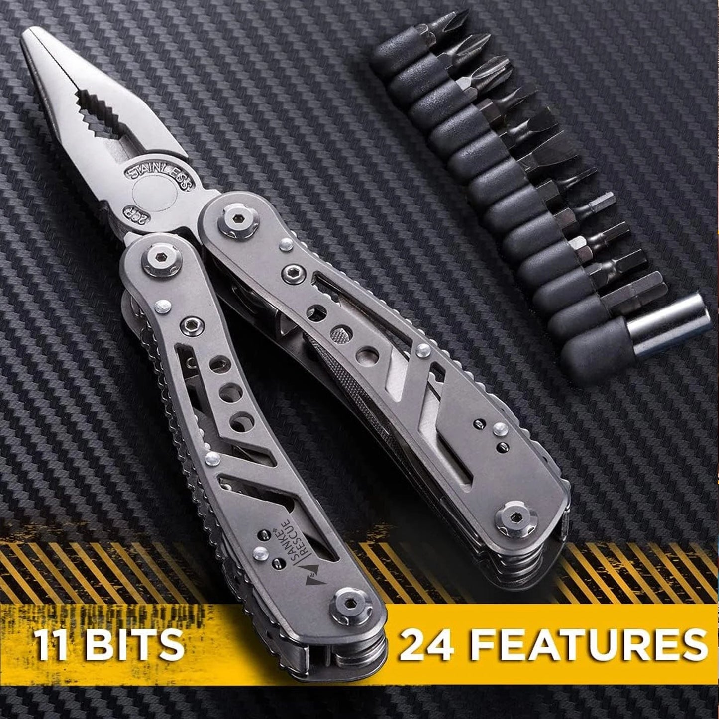 Multifunctionele multitool – Inklapbaar EDC mes – Tang & snijder voor outdoor & kluswerk - Bivakshop