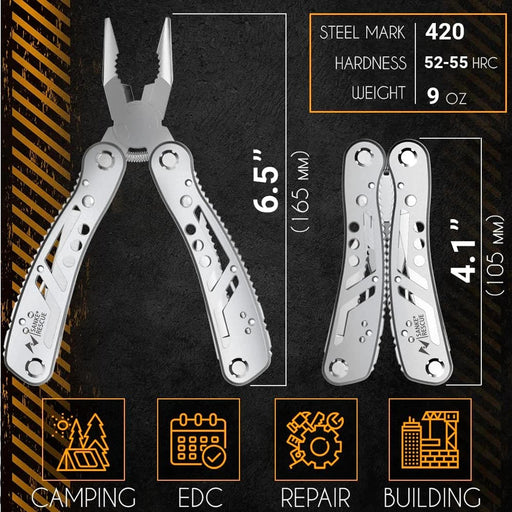 Multifunctionele multitool – Inklapbaar EDC mes – Tang & snijder voor outdoor & kluswerk - Bivakshop