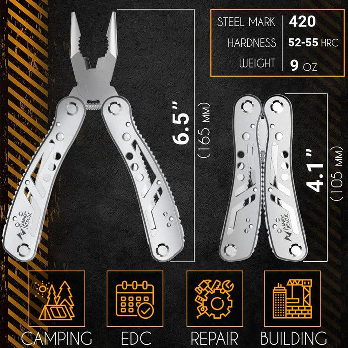 Multifunctionele multitool – Inklapbaar EDC mes – Tang & snijder voor outdoor & kluswerk - Bivakshop