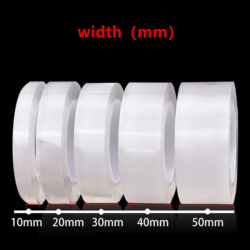 Nano tape dubbelzijdig klevend - Wasbare, traceless en waterdichte tape voor badkamer & keuken - Bivakshop