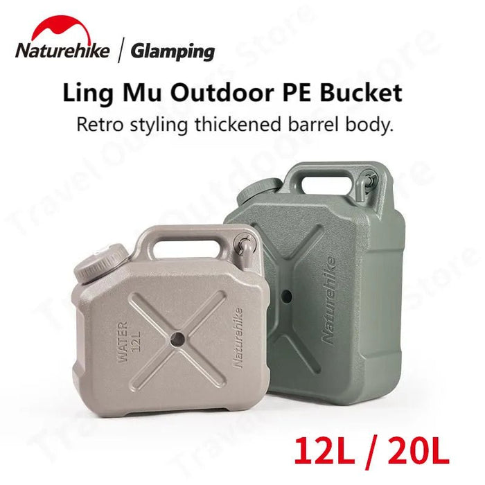 Naturehike camping wateremmer met kraan - 12L/20L draagbare opslagtank voor outdoor - Bivakshop