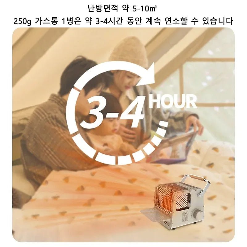 Naturehike campingheater – 1100W draagbare gasbrander voor koffie, thee & verwarming - Bivakshop