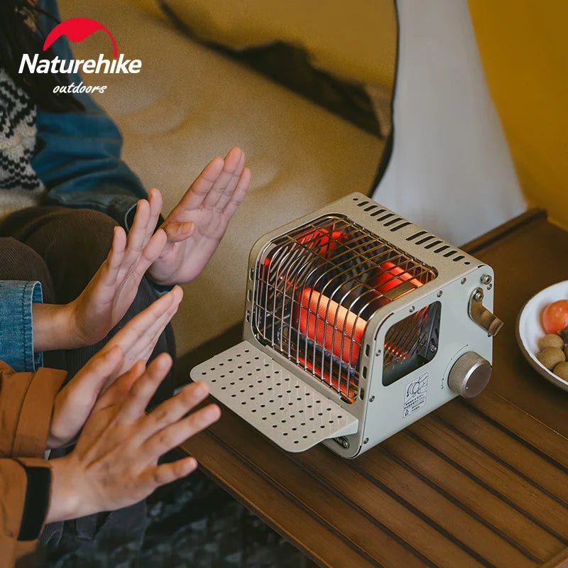 Naturehike campingheater – 1100W draagbare gasbrander voor koffie, thee & verwarming - Bivakshop