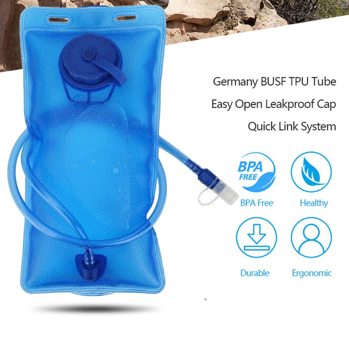 Opvouwbare 2L hydratatie waterzak – Eva lekvrije drinkzak met slang – Outdoor hiking & camping accessoire - Bivakshop