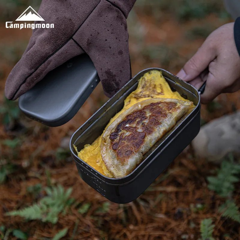 Opvouwbare aluminium lunchbox – Hittebestendig en compact voor outdoor & camping - Bivakshop