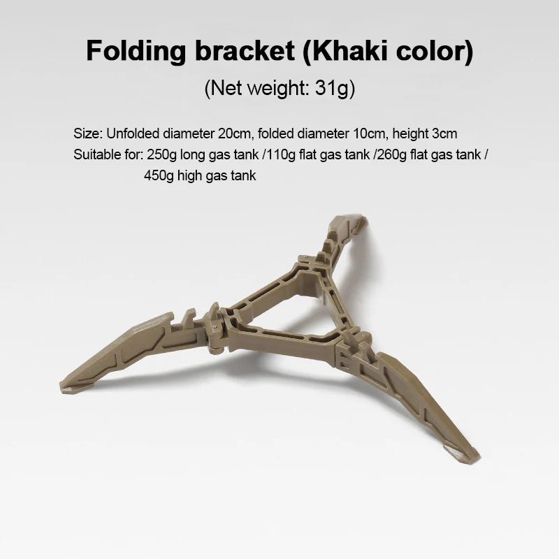Opvouwbare gasfleshouder - Stabiele outdoor standaard - Bivakshop