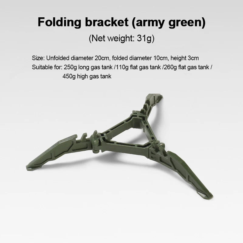 Opvouwbare gasfleshouder - Stabiele outdoor standaard - Bivakshop