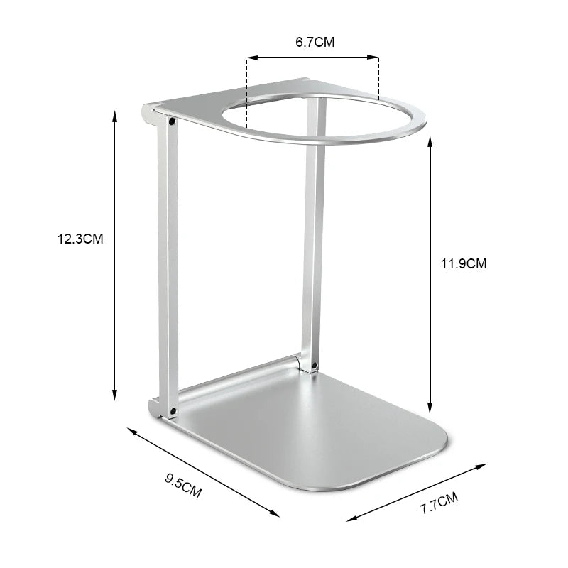 Opvouwbare koffiedruiphouder – Aluminium steun voor draagbare espressomachines - Bivakshop