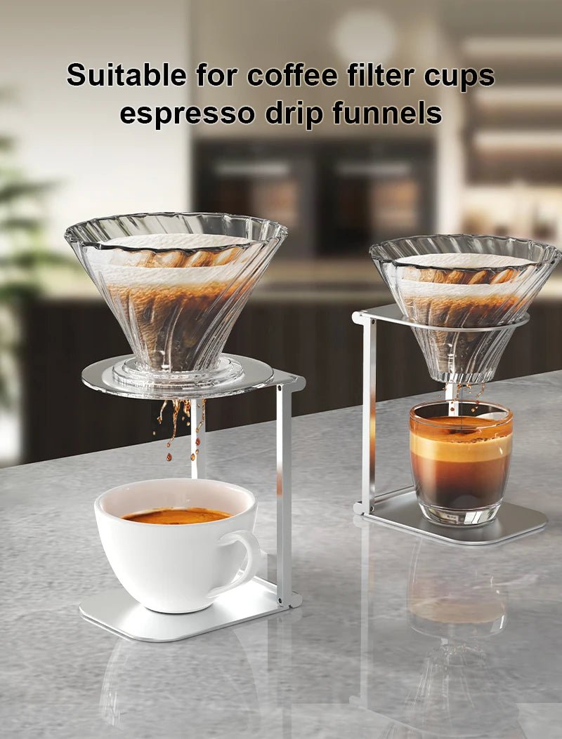 Opvouwbare koffiedruiphouder – Aluminium steun voor draagbare espressomachines - Bivakshop