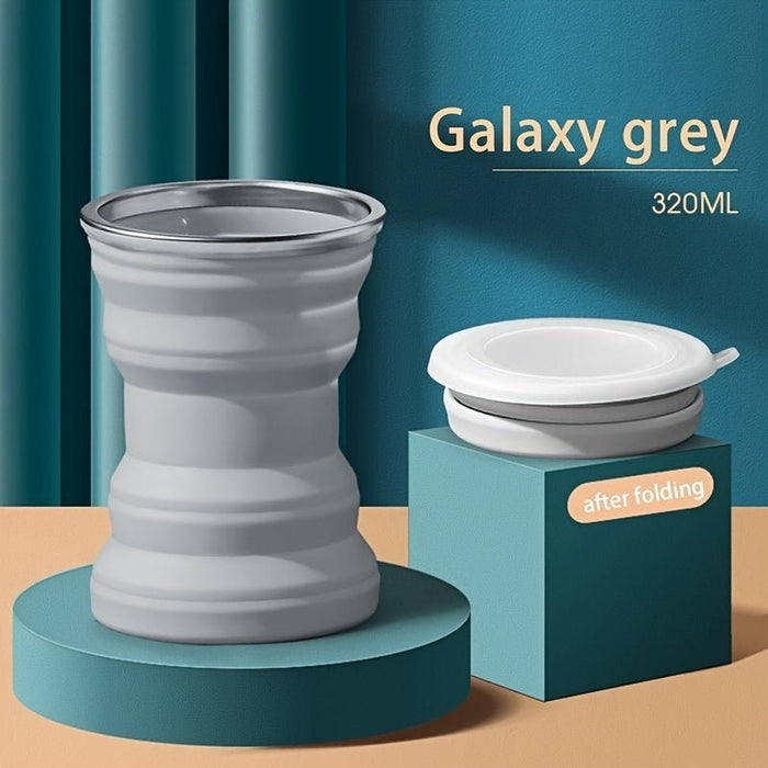 Opvouwbare siliconen beker – hittebestendig – lekvrij ontwerp - Bivakshop