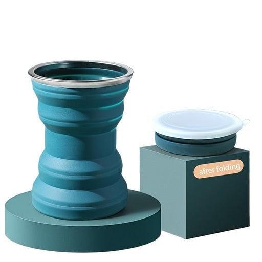 Opvouwbare siliconen beker – hittebestendig – lekvrij ontwerp - Bivakshop