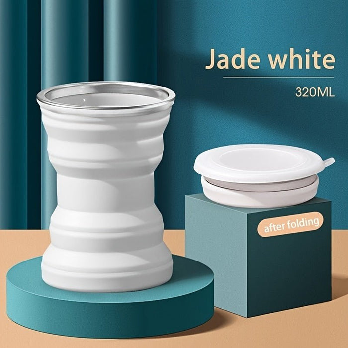 Opvouwbare siliconen beker – hittebestendig – lekvrij ontwerp - Bivakshop