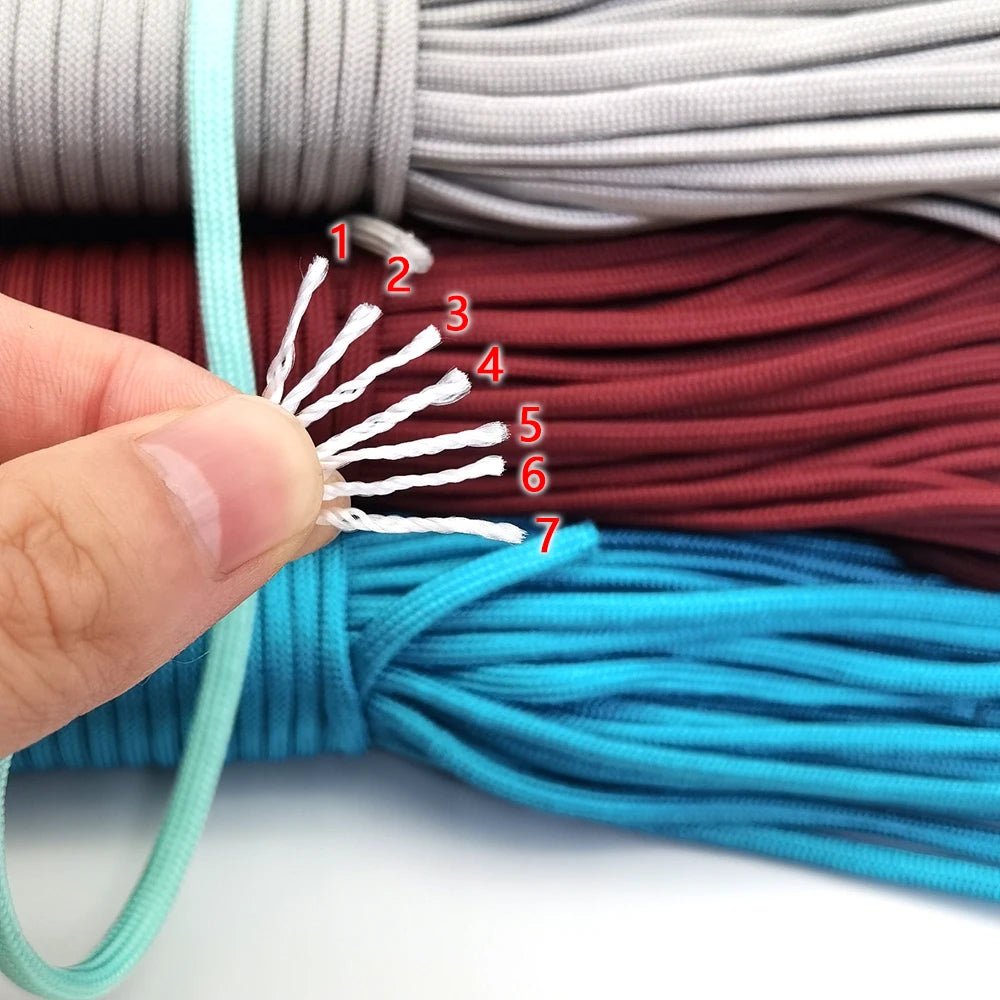 Paracord touw 4mm – 7 - strengs koord voor outdoor, kleding, armbanden & survival – 5/10/20/31 meter - Bivakshop