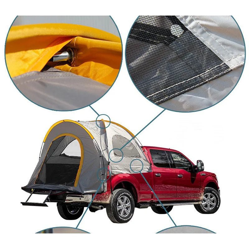 Pickup truck - Achterbak tent zelf openend waterdicht - Tweepersoons - Bivakshop