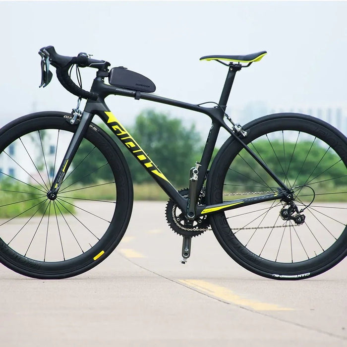 Rockbros fiets tas - Waterdichte fabric topbuis tas - Grote capaciteit mtb en roadbike - Bivakshop