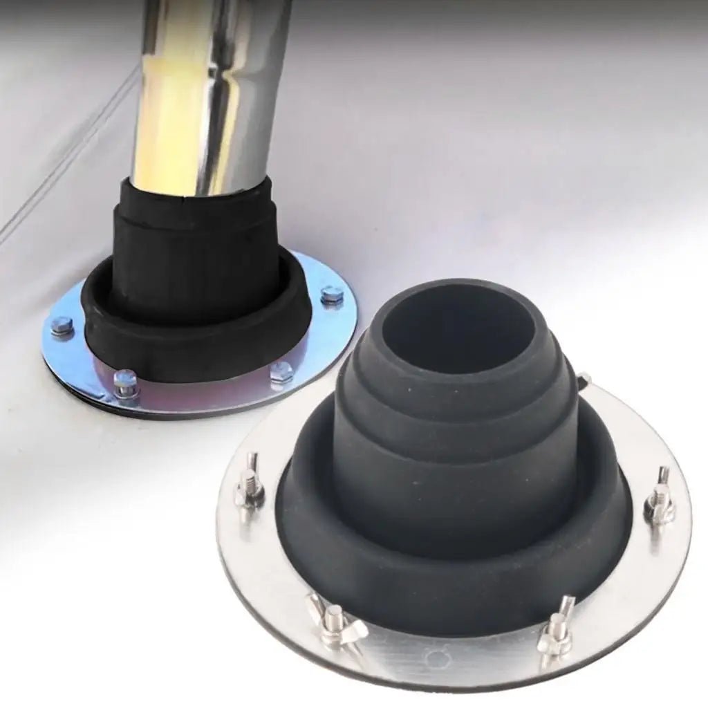 Siliconen tentkachel flens – Hittebestendige flue voor tentkachels - Bivakshop
