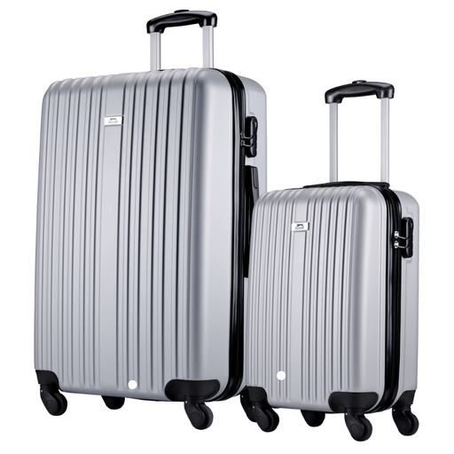 Slazenger - kofferset 2 - delig – Hardcase – Zilver - Bivakshop