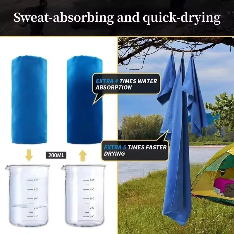 Sneldrogende sporthanddoek – Compact en lichtgewicht voor gym, strand & reizen (40x80cm) - Bivakshop
