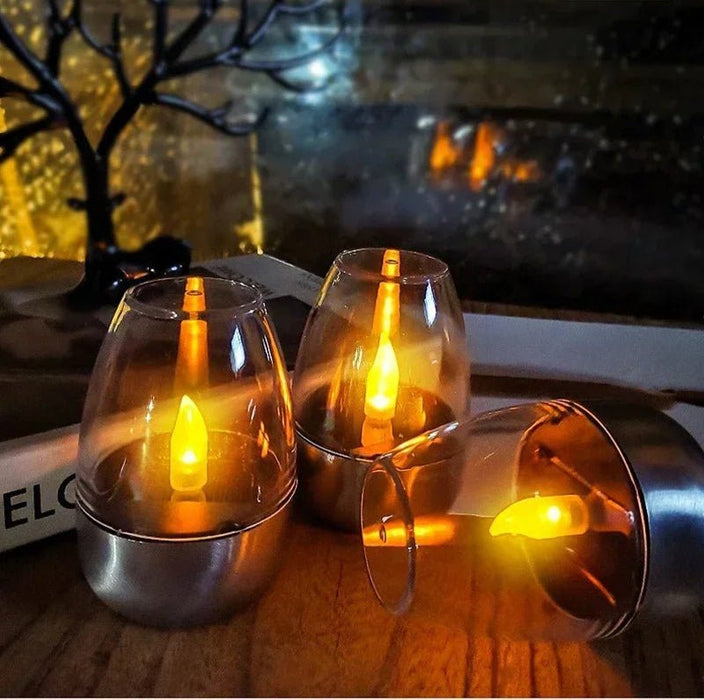 Solar LED kaarslamp – waterdicht – oplaadbaar - Bivakshop