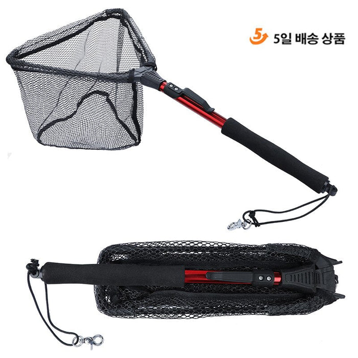 Sougayilang 65 - 112cm Folding Fishing Brail Net Telescopic Fishing Landing Net Scoop Net - Bivakshop