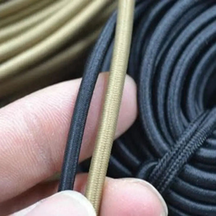Sterk elastisch koord voor outdoor & DIY - 3mm/4mm multistrand elastisch touw in 4 kleuren - Bivakshop