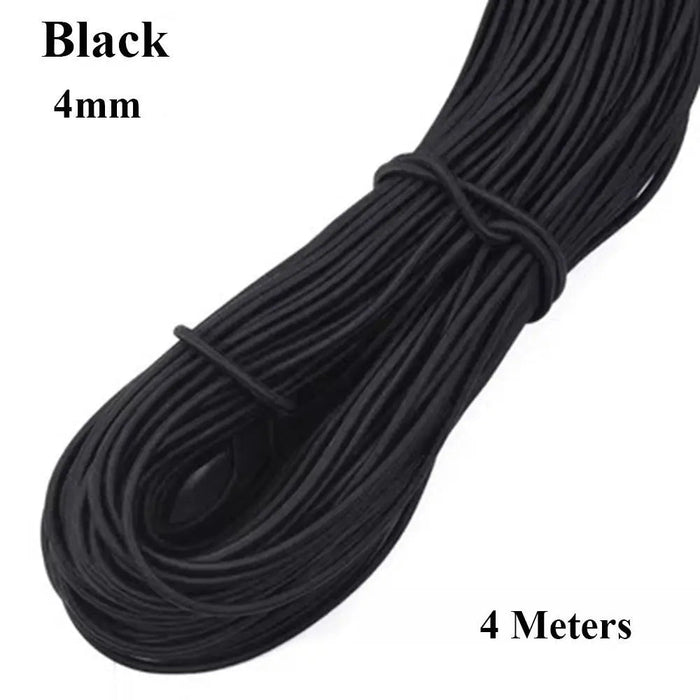 Sterk elastisch koord voor outdoor & DIY - 3mm/4mm multistrand elastisch touw in 4 kleuren - Bivakshop