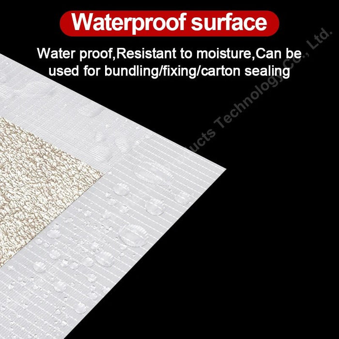 Sterke glasvezeltape – 50M transparante mesh enkelzijdige tape voor industriële verpakking & afdichting - Bivakshop