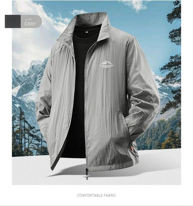 Summer Men's Sun Protection Casual Breathable Sports Windproof Water Resistant Ultrathin Jacket Outdoor Fishing Skin Clothing - Bivakshop
