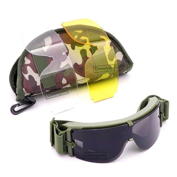 Tactische bril - Winddicht - Anti - uv bescherming - Bivakshop