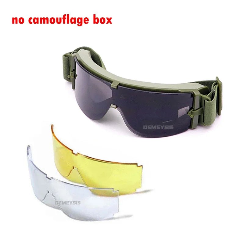 Tactische bril - Winddicht - Anti - uv bescherming - Bivakshop