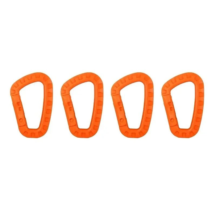 Tactische karabijnhaak set - 4 stuks Plastic staal snelle haak voor rugzak en sleutels - Bivakshop