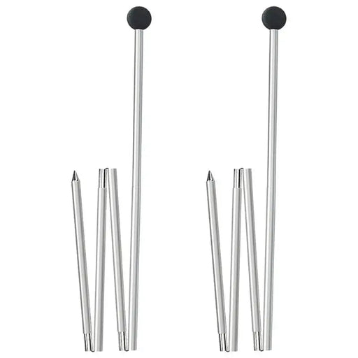 Telescopische aluminium tentstokken – Inklapbare tarp - en luifelstokken 1,7 m voor 3 - 4 persoons tent - Bivakshop