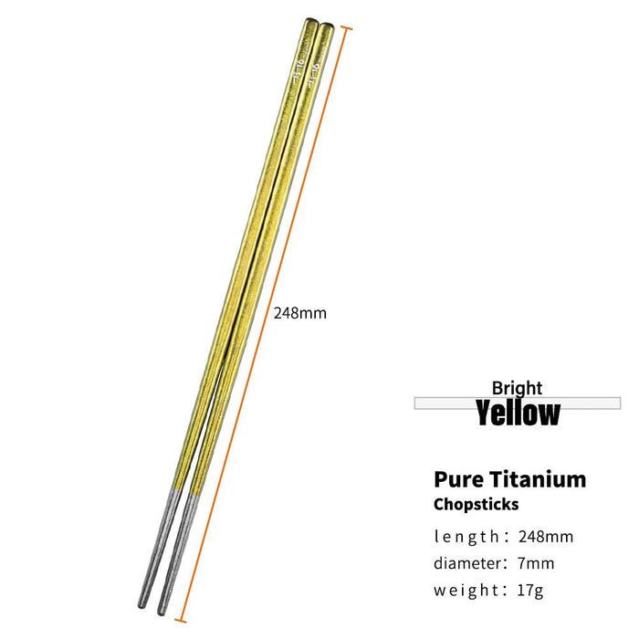 Tito titanium - Lichtgewicht duurzame eetstokjes - Bivakshop