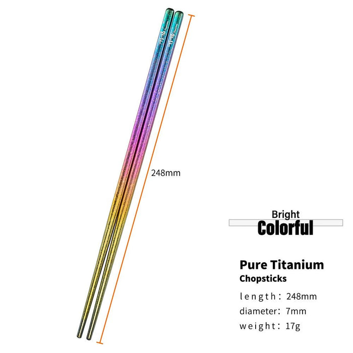 Tito titanium - Lichtgewicht duurzame eetstokjes - Bivakshop