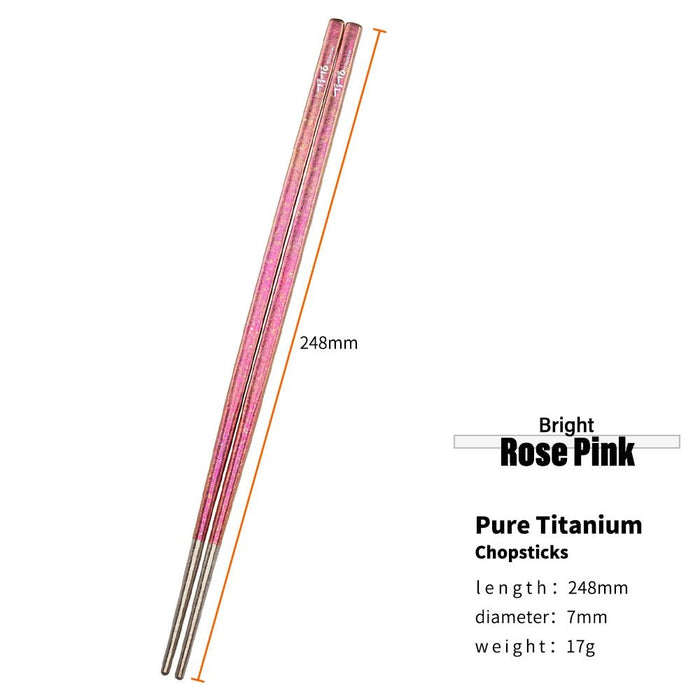 Tito titanium - Lichtgewicht duurzame eetstokjes - Bivakshop