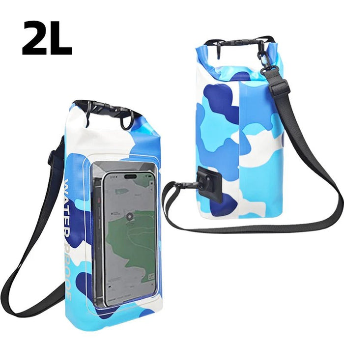Touchscreen drybag 2 L – Waterdichte unisex tas voor outdoor & wateractiviteiten - Bivakshop