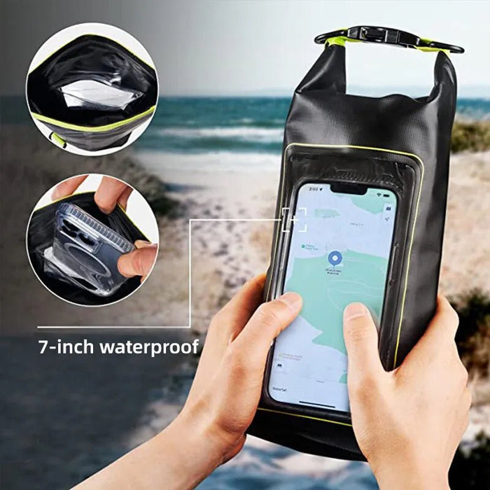 Touchscreen drybag 2 L – Waterdichte unisex tas voor outdoor & wateractiviteiten - Bivakshop