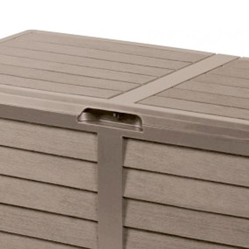 Tuinkussenbox 420 l – Taupe opbergbox voor kussens - Bivakshop