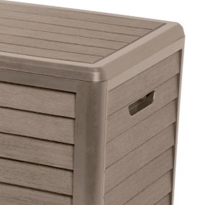 Tuinkussenbox 420 l – Taupe opbergbox voor kussens - Bivakshop