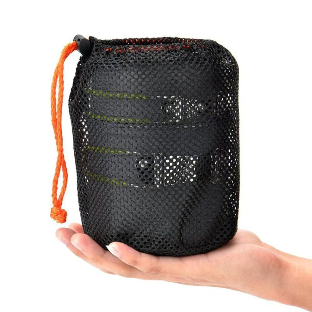 Ultralichte camping kookpan – 0,8L inklapbare aluminium pan voor outdoor koken en trektochten - Bivakshop