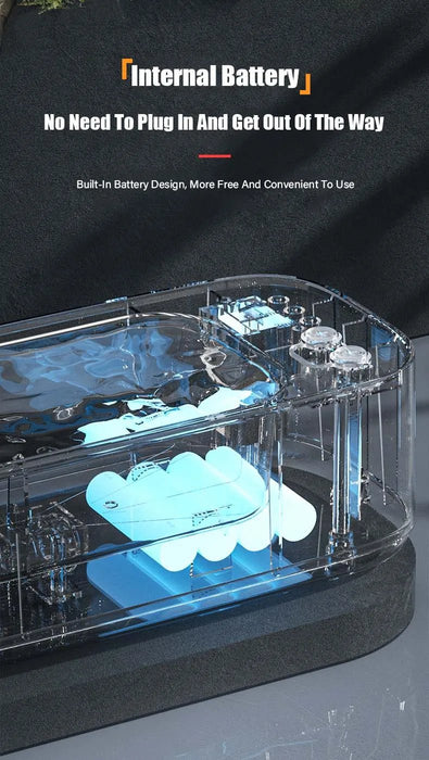 Ultrasone reiniger voor brillen & sieraden – draagbaar – oplaadbaar via USB - Bivakshop