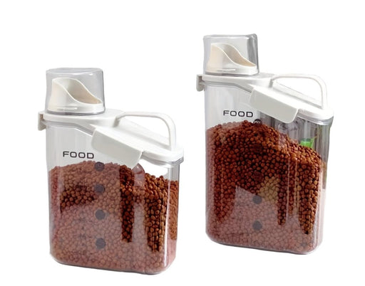 Voercontainer huisdier 2L/2,8L – luchtdicht – met maatbeker - Bivakshop