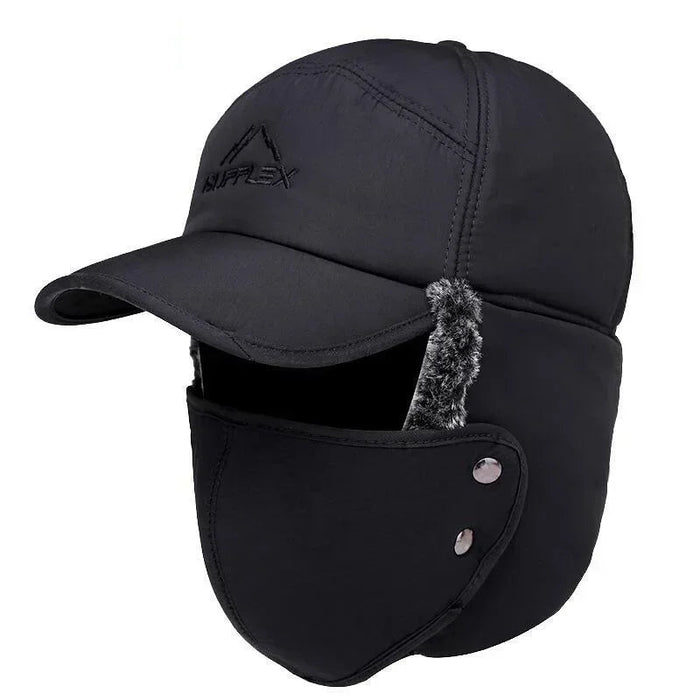 Warme outdoor visserspet – Dikke wintermuts met kunstbont voor extreme kou en wintersport - Bivakshop