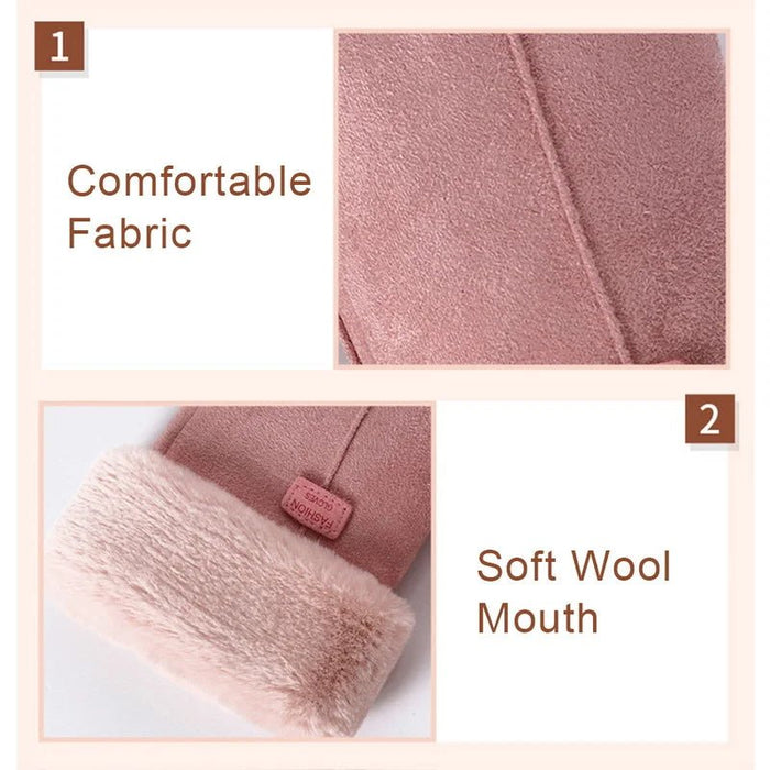 Warme winterhandschoenen dames - Schattig, zacht en touchscreen compatibel - Bivakshop