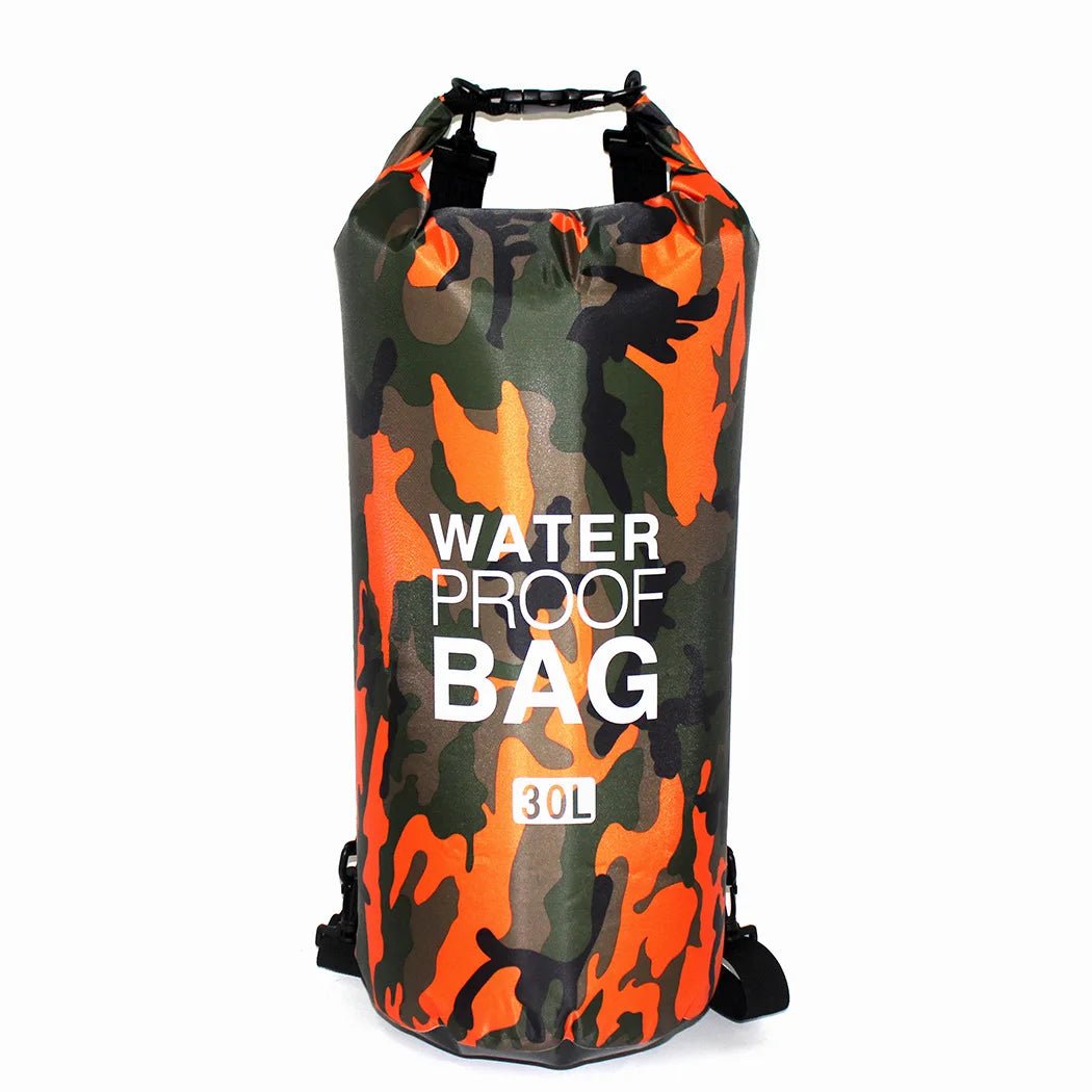 Waterdichte camouflage drybag – 30L rugzak voor rafting, zwemmen & outdoor trektochten - Bivakshop