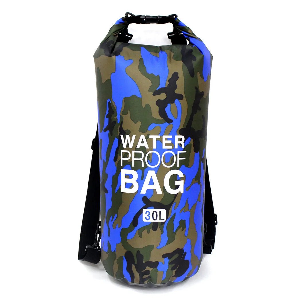 Waterdichte camouflage drybag – 30L rugzak voor rafting, zwemmen & outdoor trektochten - Bivakshop