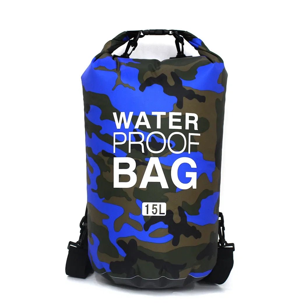 Waterdichte camouflage drybag – 30L rugzak voor rafting, zwemmen & outdoor trektochten - Bivakshop