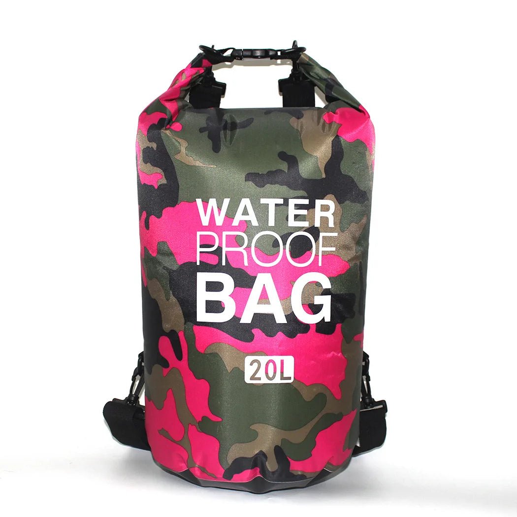 Waterdichte camouflage drybag – 30L rugzak voor rafting, zwemmen & outdoor trektochten - Bivakshop