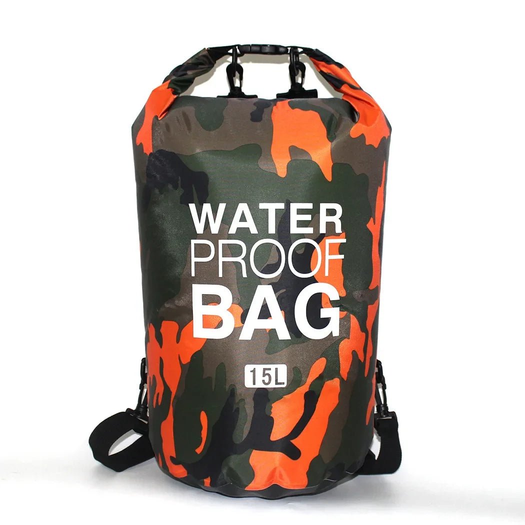 Waterdichte camouflage drybag – 30L rugzak voor rafting, zwemmen & outdoor trektochten - Bivakshop